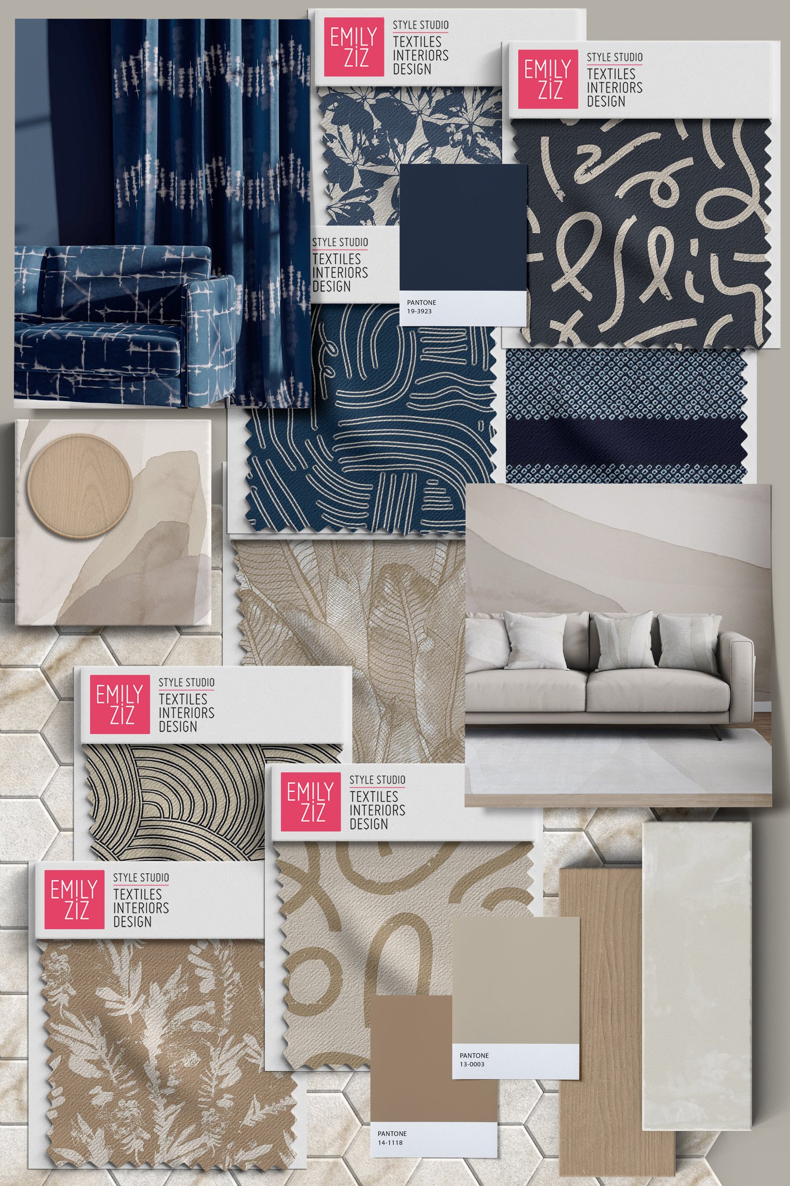 Blues and Neutrals Moodboard 1