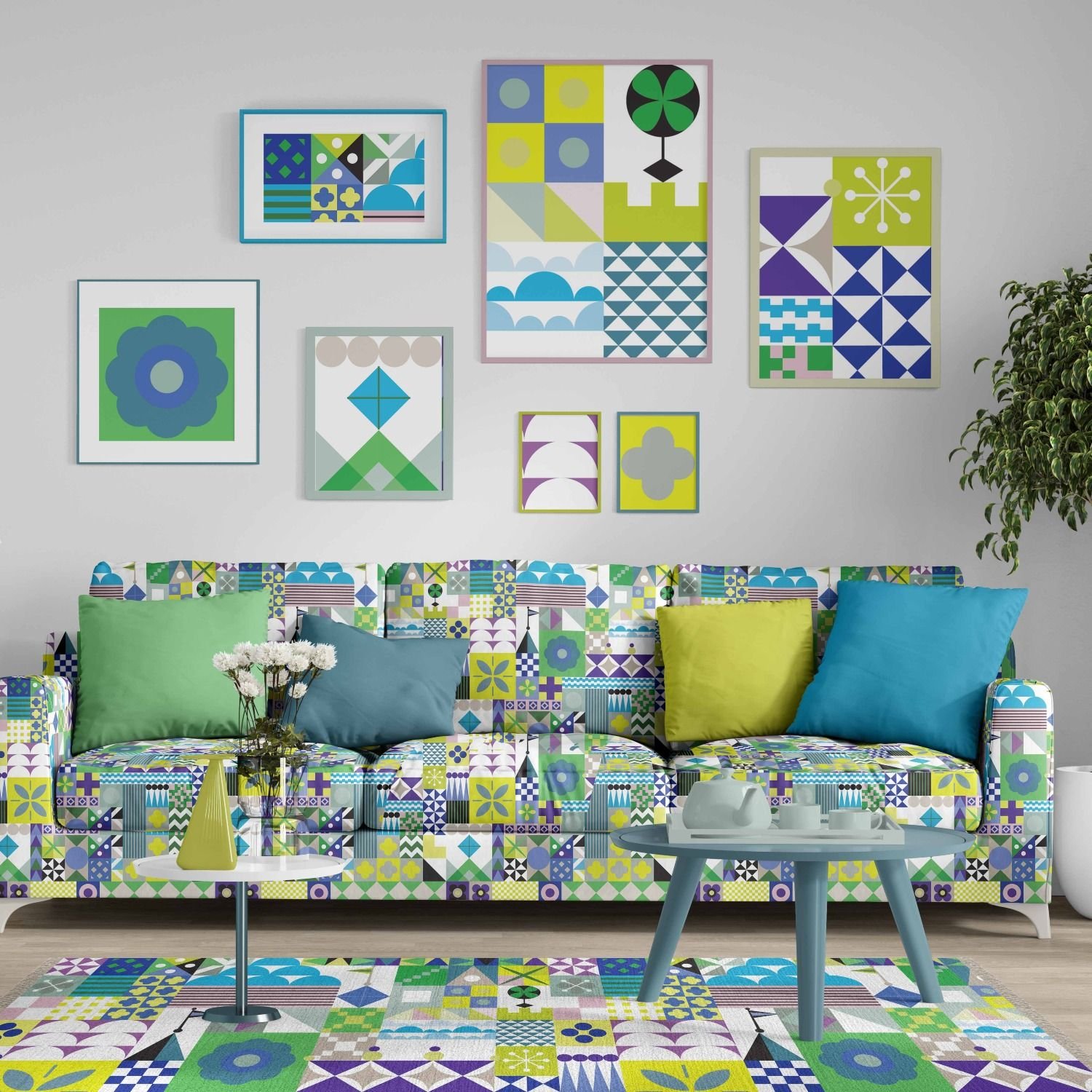 whimsical impressions concept upholstery and framed artwork 999999 999999 80