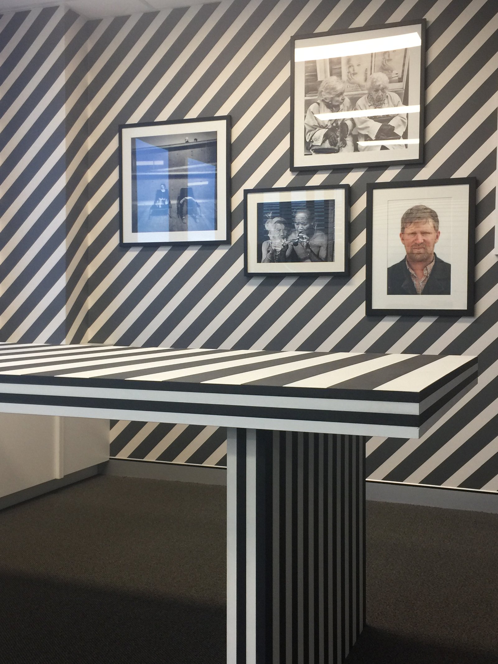 Solid Finishes Custom Stripe Langlois Desk