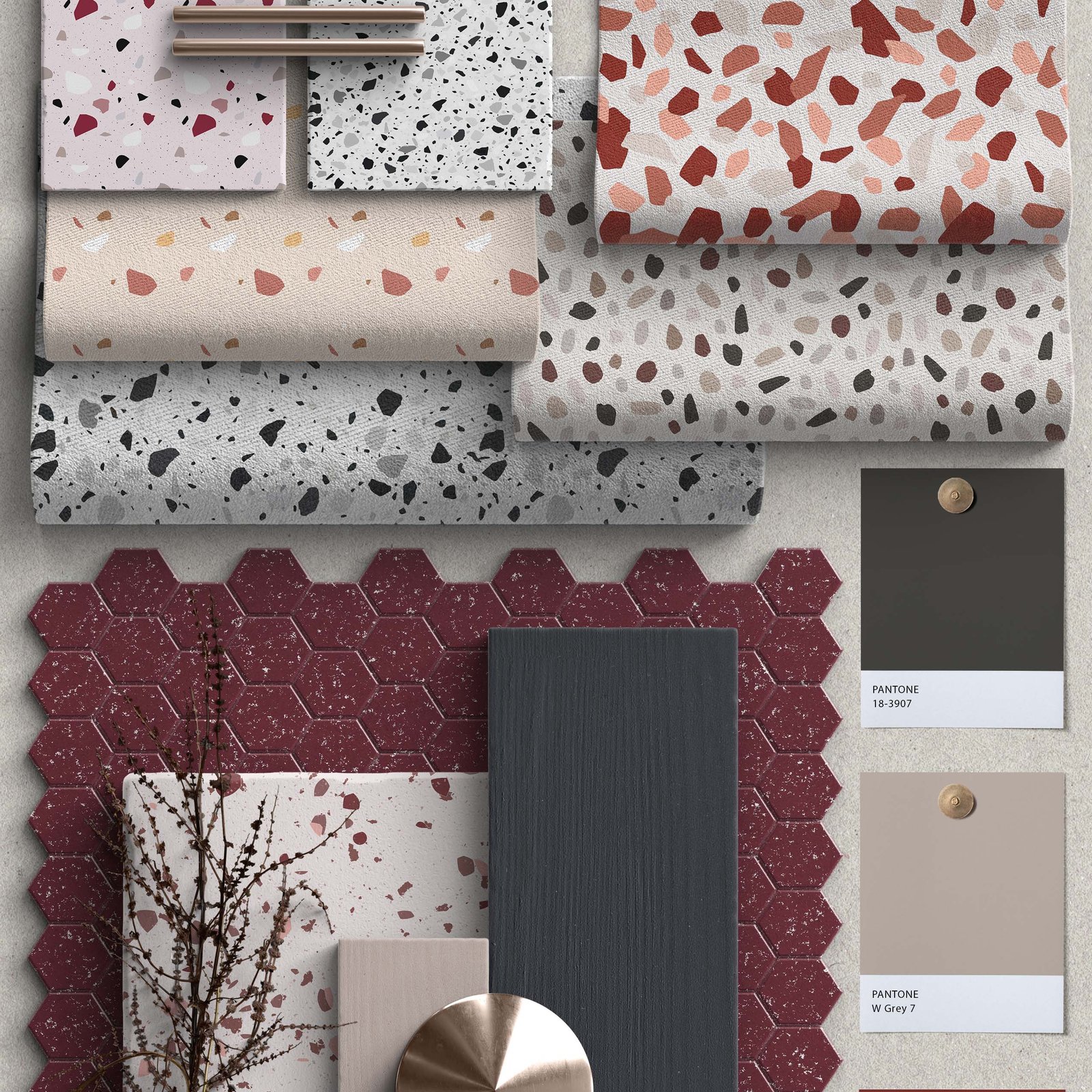 Terrazzo Inspired Print Patterns