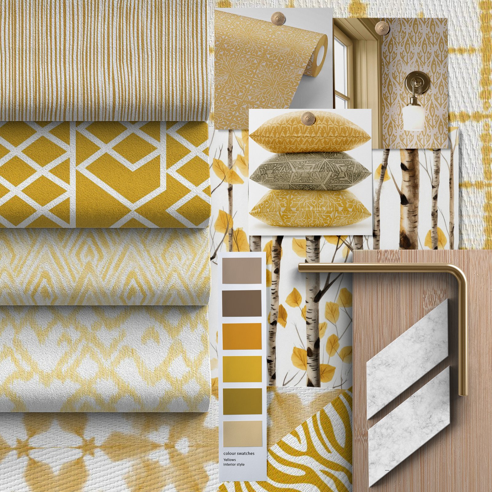 Yellow Print Patterns