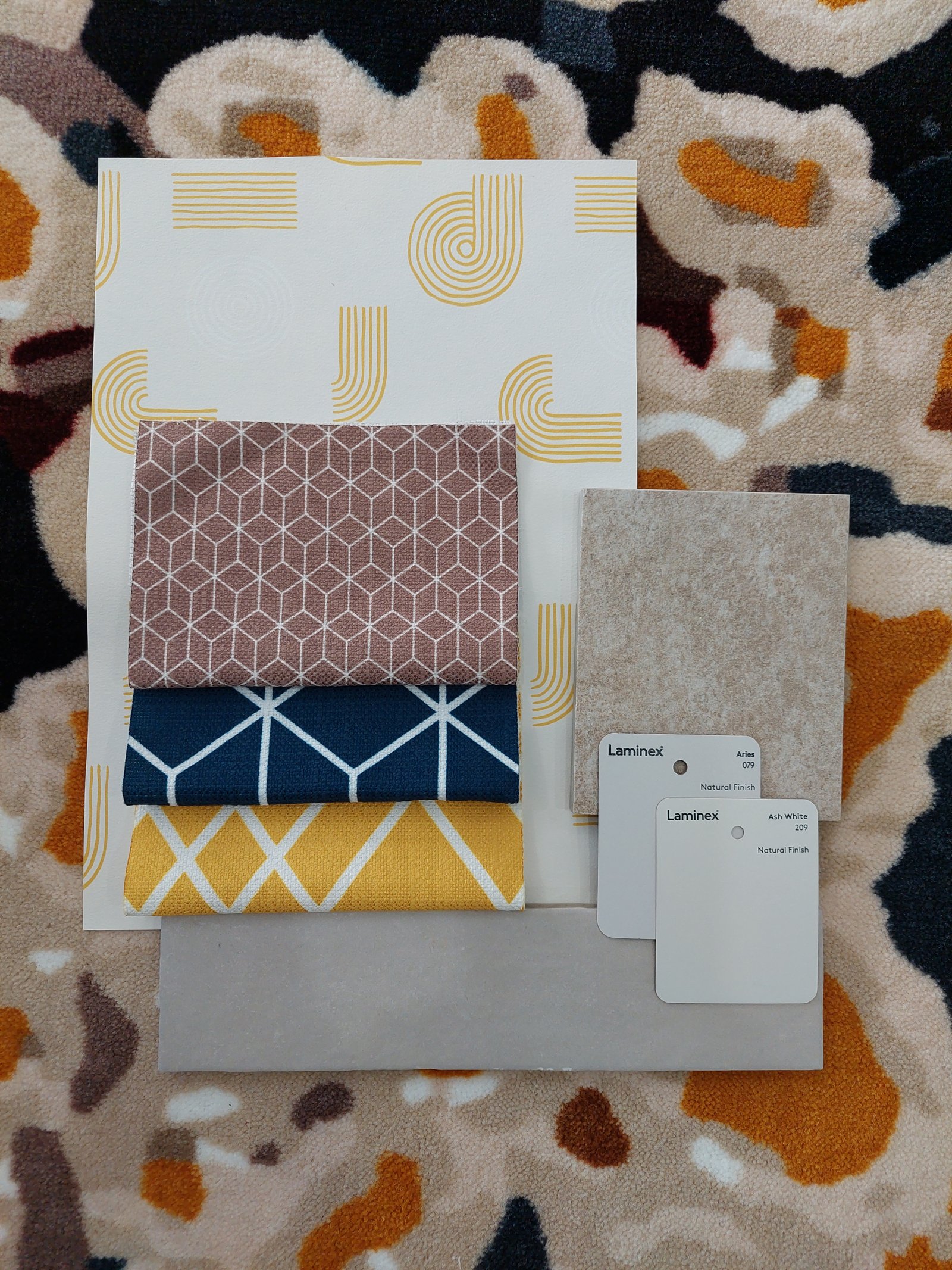 Orange Blue Brown Moodboard 12