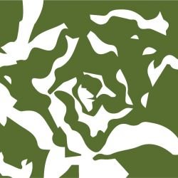 gardenlife flora reverse olive detail