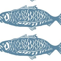 gardenlife school of fish powderblue detail