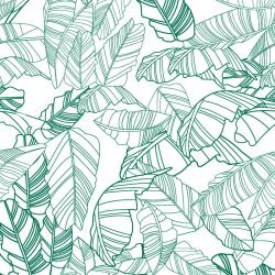 fronds silhouette striped palm marine white