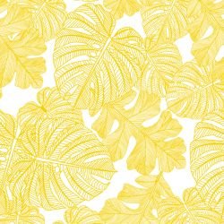 fronds silhouette monsteria mix mustard white