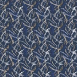 the natural jungle feathery indigo tones