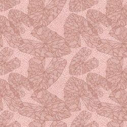 the natural jungle palm print plum tones