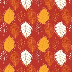 the natural jungle retro leaves fruity tones