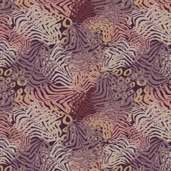 the natural jungle zebra print plum tones