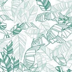 fronds silhouette striped palm white marine twotone