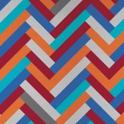 geosentric zig zag suede