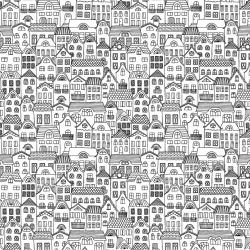 cities houses rows repeat view