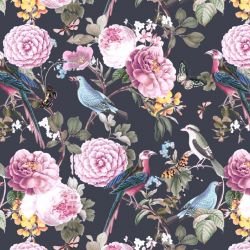 jungle chic blooming birds night