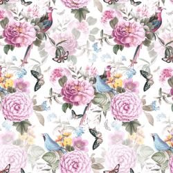 jungle chic blooming birds silhouette day