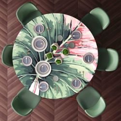 jungle chic concept printed table top