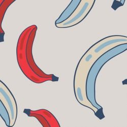 pop art banana falling eyelyne