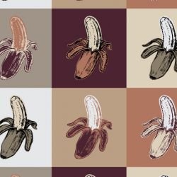 pop art banana peeled alloway