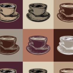 pop art cappuccino alloway