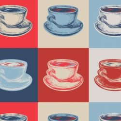 pop art cappuccino eyelyne