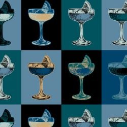 pop art coupe glass hamilton