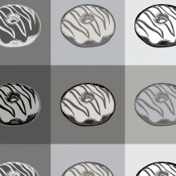 pop art doughnuts drawing marisol