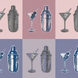 pop art martini cocktail cordell