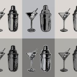 pop art martini cocktail marisol