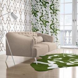 garden life concept living room upholstery wallpaper rug