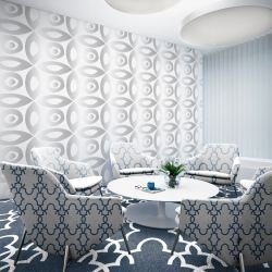 garden life concept meeting room wallpaper carpet   upholstery