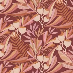 coastal flora burgundy