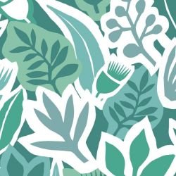 coastal native collage teal detail