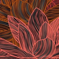 fronds lily frond autumn detail