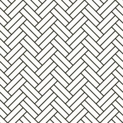 back to basics double herringbone black and white