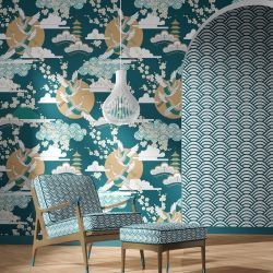japanese inspired concept wallpaper upholstery7