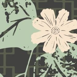 hamptons weekend butterfly screen mural midnight with peach detail