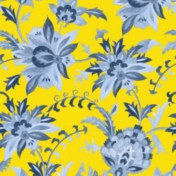 suzani style basma indigo sun