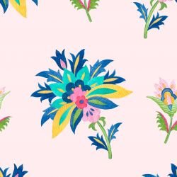 suzani style posies pink