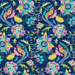 suzani style tambour medley navy