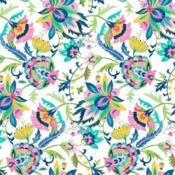 suzani style tambour medley white