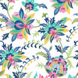 suzani style tambour white