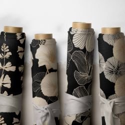 floral waves concept fabric rolls