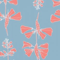 floral waves perennial stems botany detail