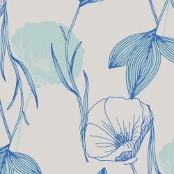 floral waves tossed poppies jocelyn detail