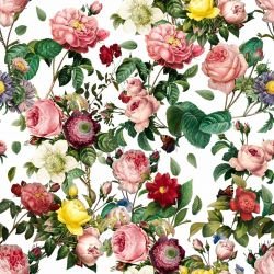 baroque fleurs white 