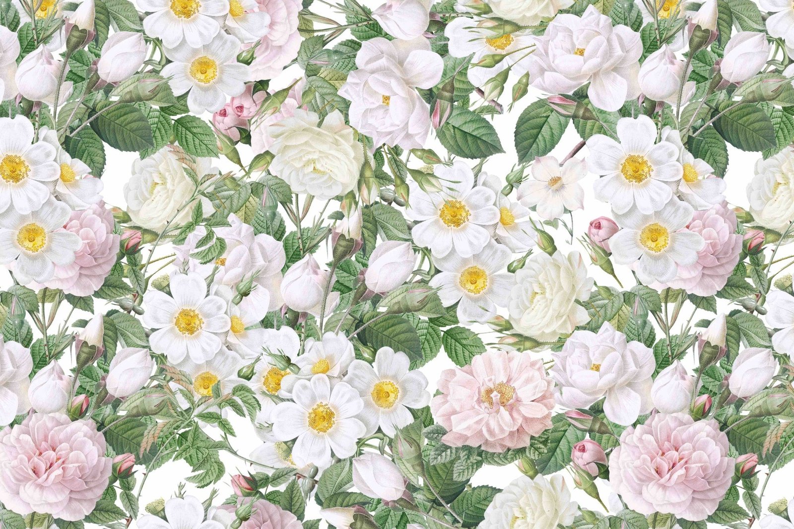 enchanted garden concept powderroom wallpaper