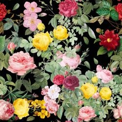 that floral feeling black 