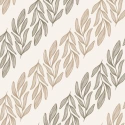 botanical waves willow branch vertical eggshell clay mocca