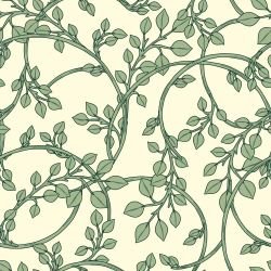 woodblock florals baroque vine original