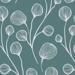 botanical waves pilea plant slate shimmer